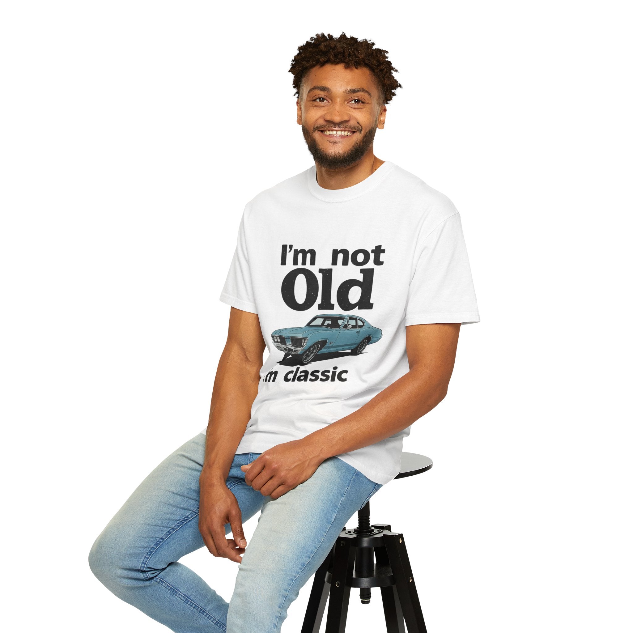 Classic Car T-Shirt — "I'm Not Old I'm Classic" Vintage Auto Tee