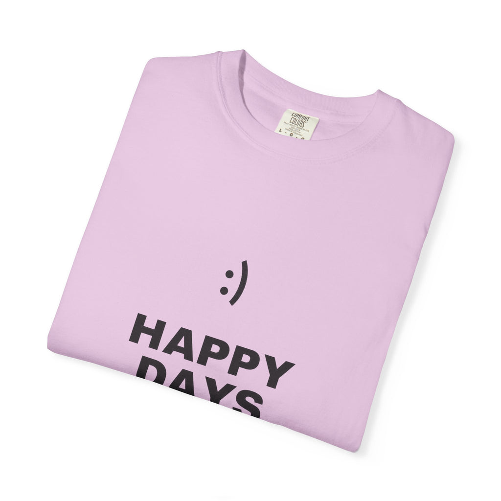 Happy Days T-Shirt — Minimal Smiley Graphic Tee