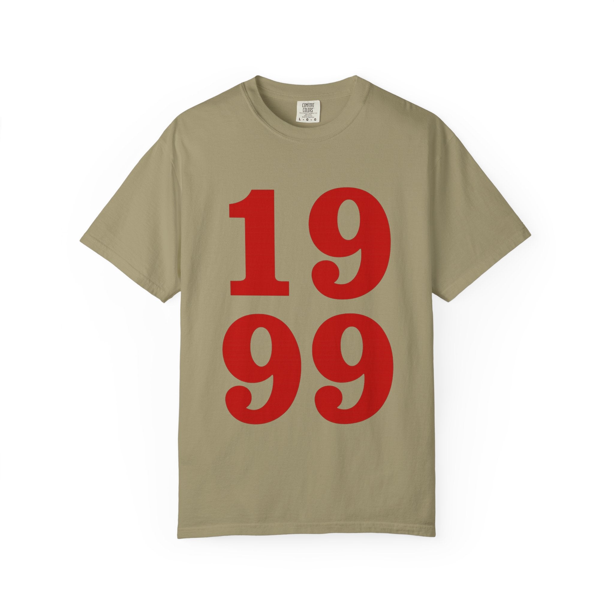 1999 Retro Number T-Shirt — Vintage Birth Year Tee