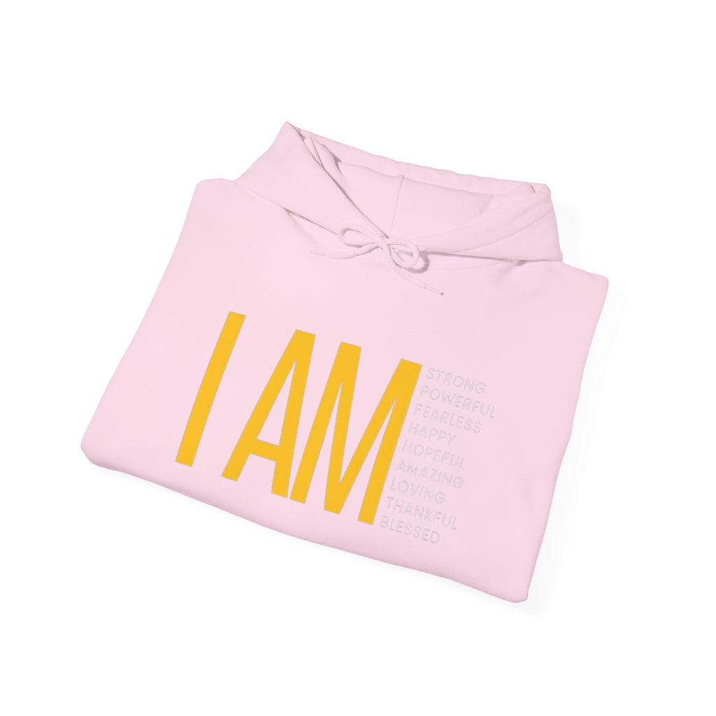 I AM Affirmation Hoodie — Inspirational Self-Love Sweatshirt