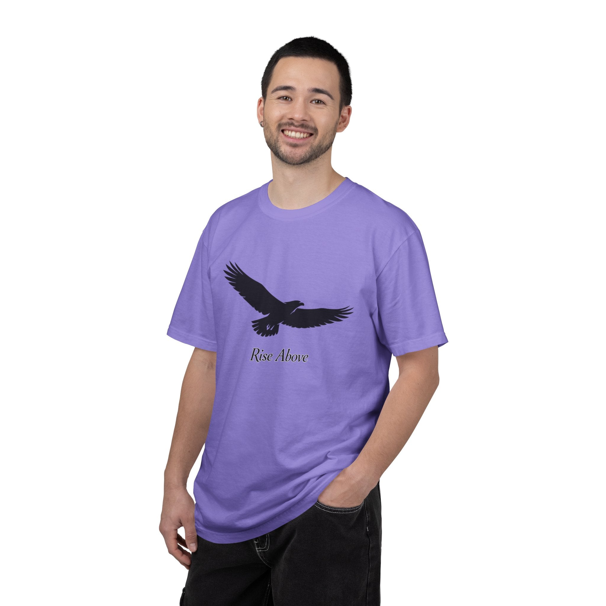 Rise Above Eagle T-Shirt — Inspirational Eagle Graphic Tee