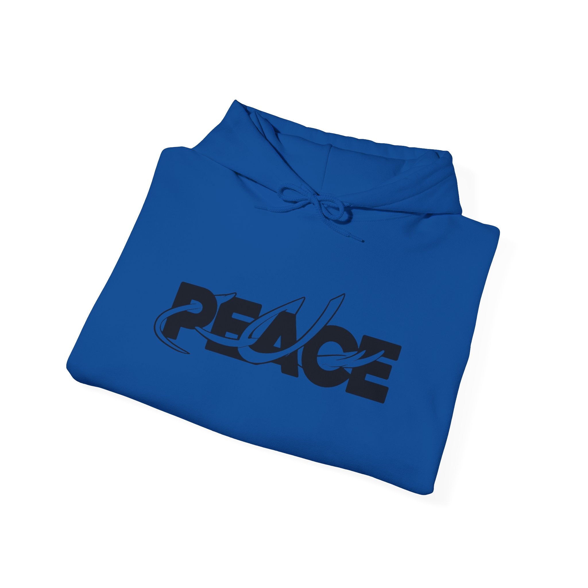 Peace Logo Hoodie — Minimal Black & White Peace Graphic Pullover