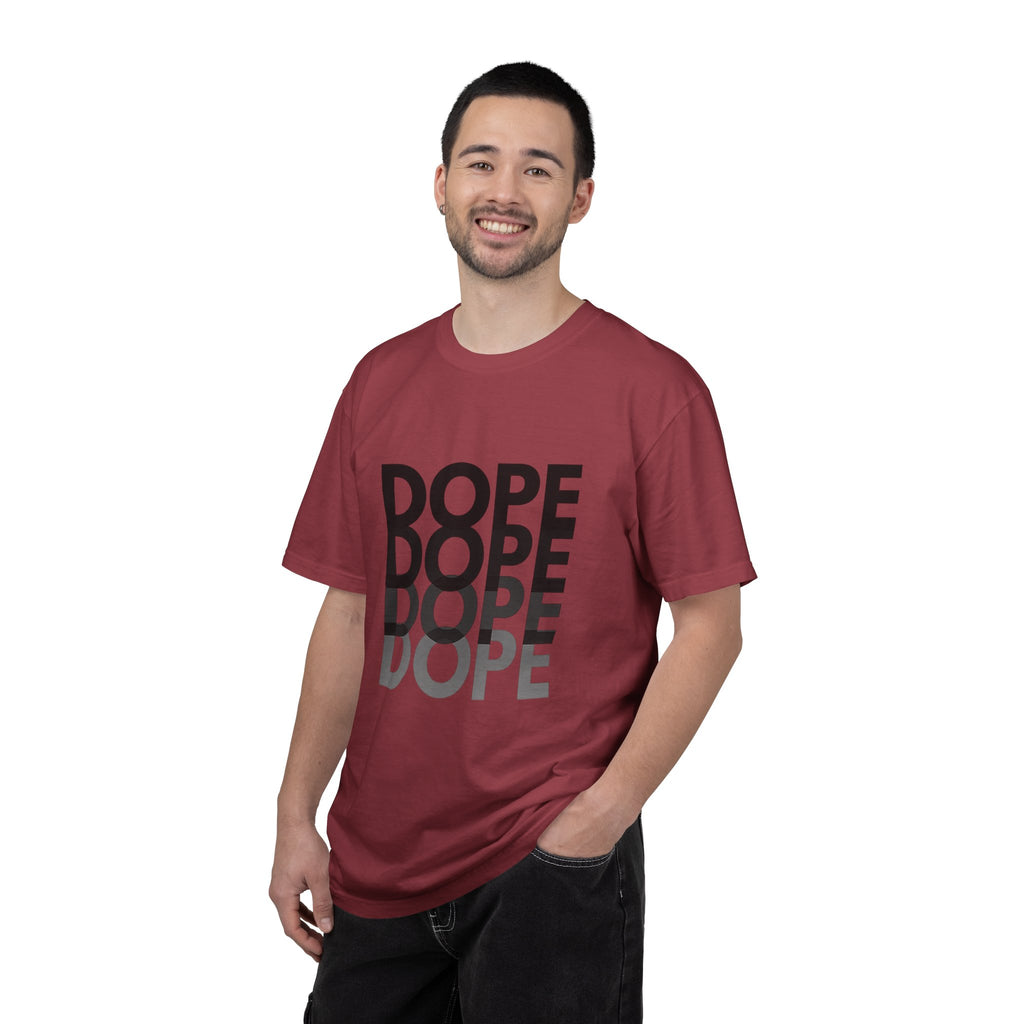 Dope Repeat Graphic T-Shirt — Retro Stacked Typography Tee