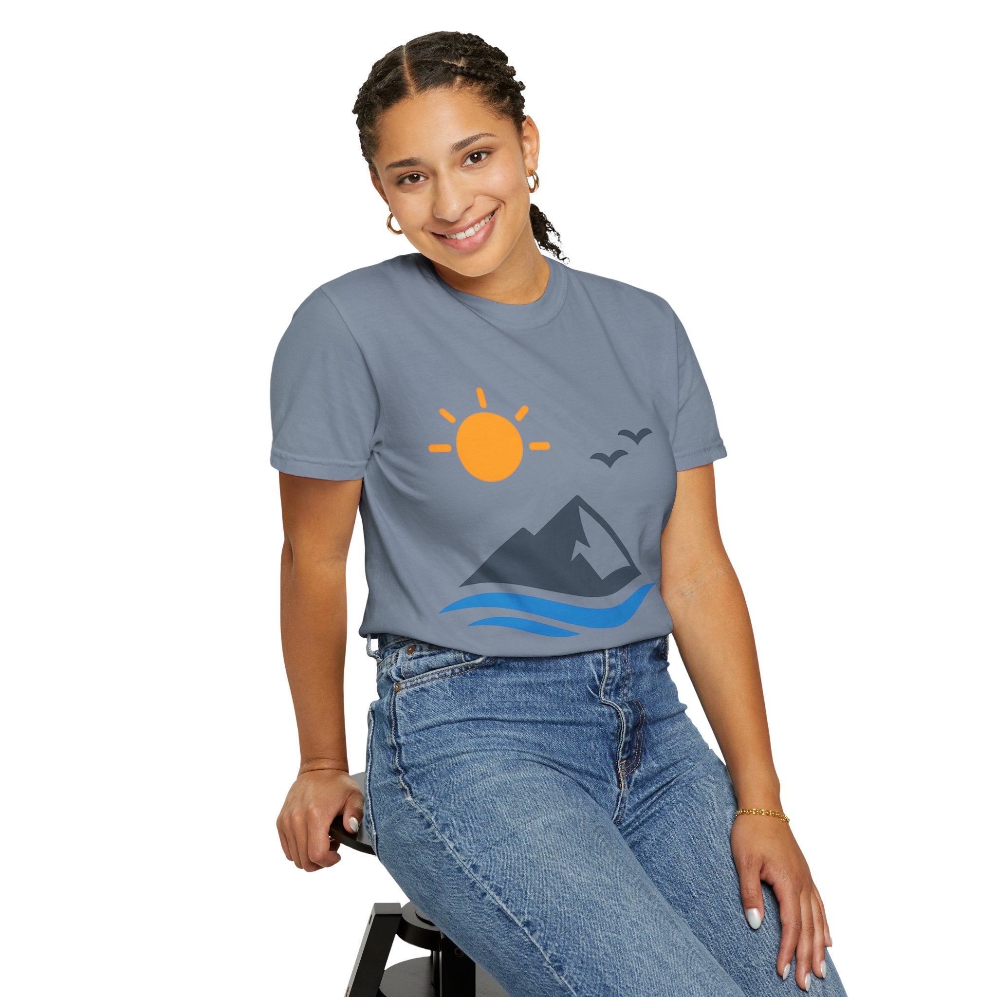 Mountain Sunrise T-Shirt — Scenic Outdoor Graphic Tee