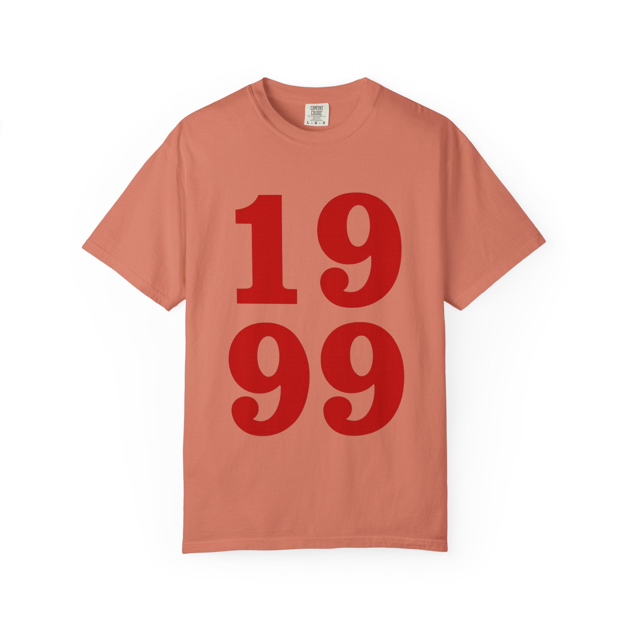 1999 Retro Number T-Shirt — Vintage Birth Year Tee