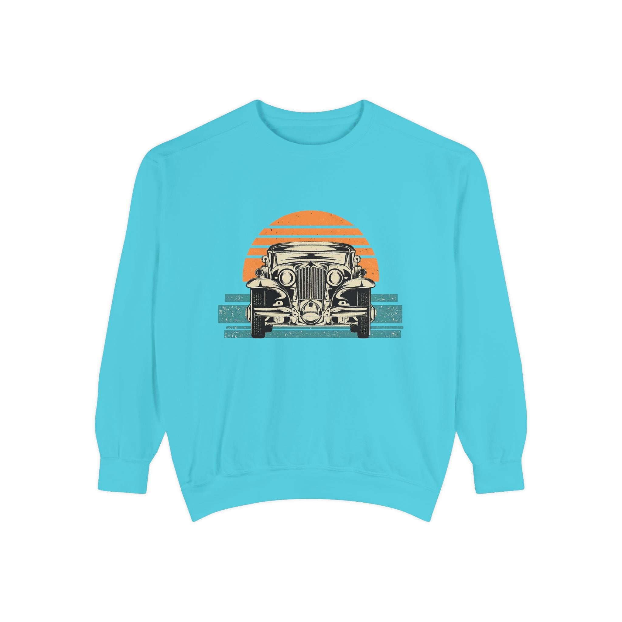 Vintage Car Sunset Sweatshirt
