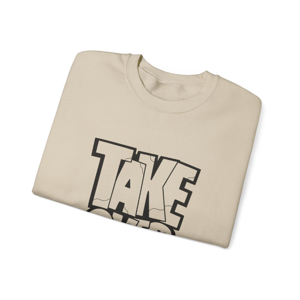 Take Over Crewneck Sweatshirt — Bold Streetwear Graphic Pullover