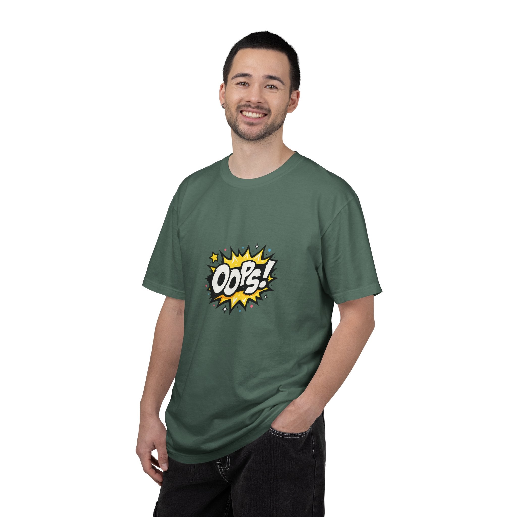 Oops! Comic Graphic T-Shirt — Retro Pop Art Tee