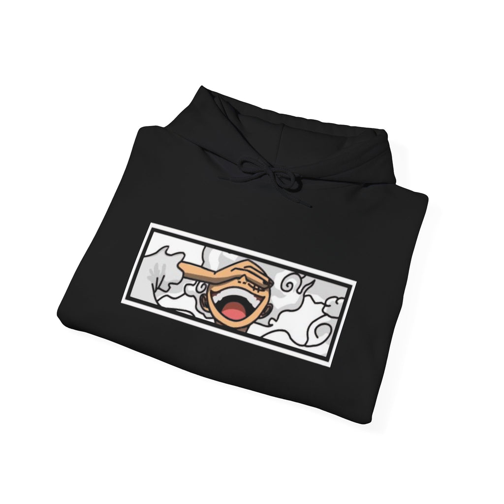Laughing Mouth Graphic Hoodie — Anime Smile Streetwear Hoodie