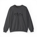 Crewneck Sweatshirt – Minimal 'etc.' Script Logo Casual Pullover