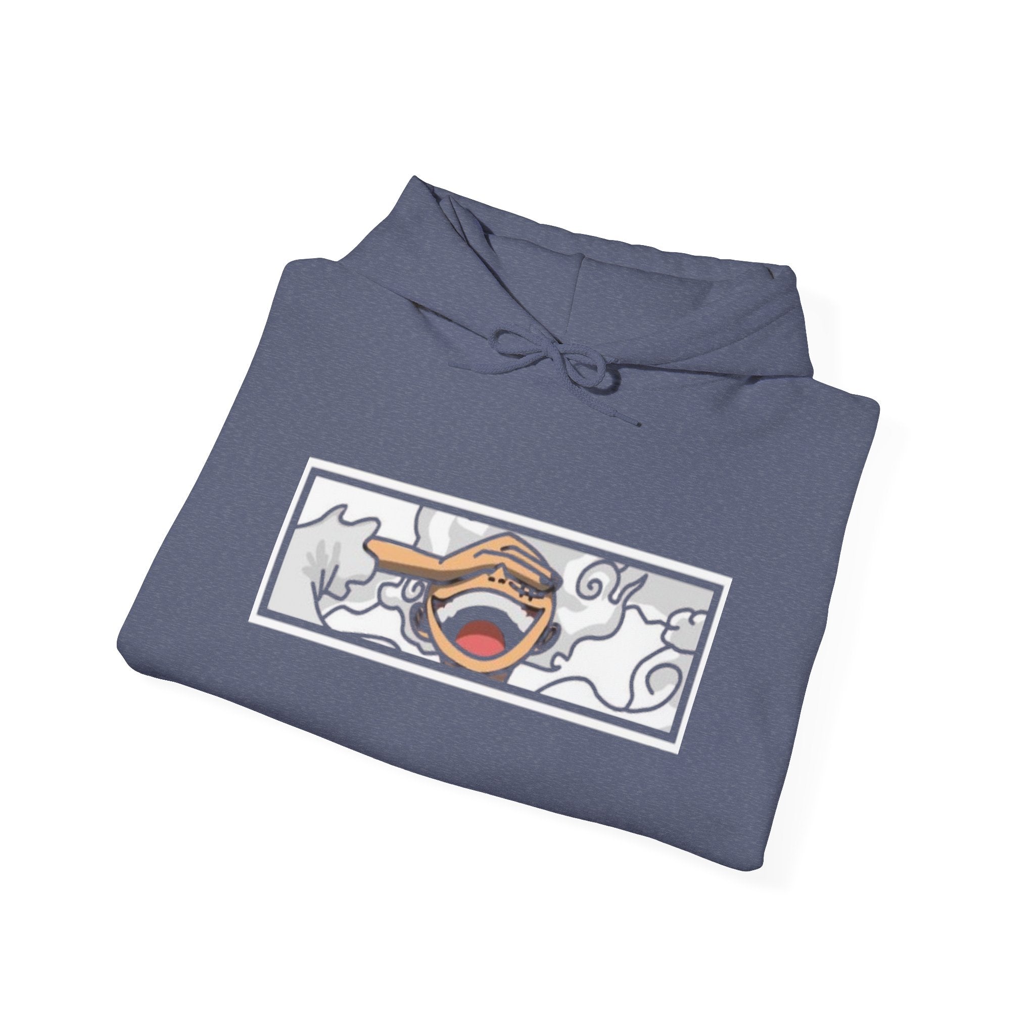 Laughing Mouth Graphic Hoodie — Anime Smile Streetwear Hoodie