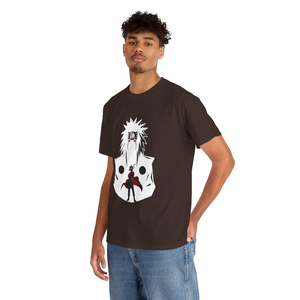 Anime Shadow Warrior T-Shirt — Silhouette Battle Graphic Tee