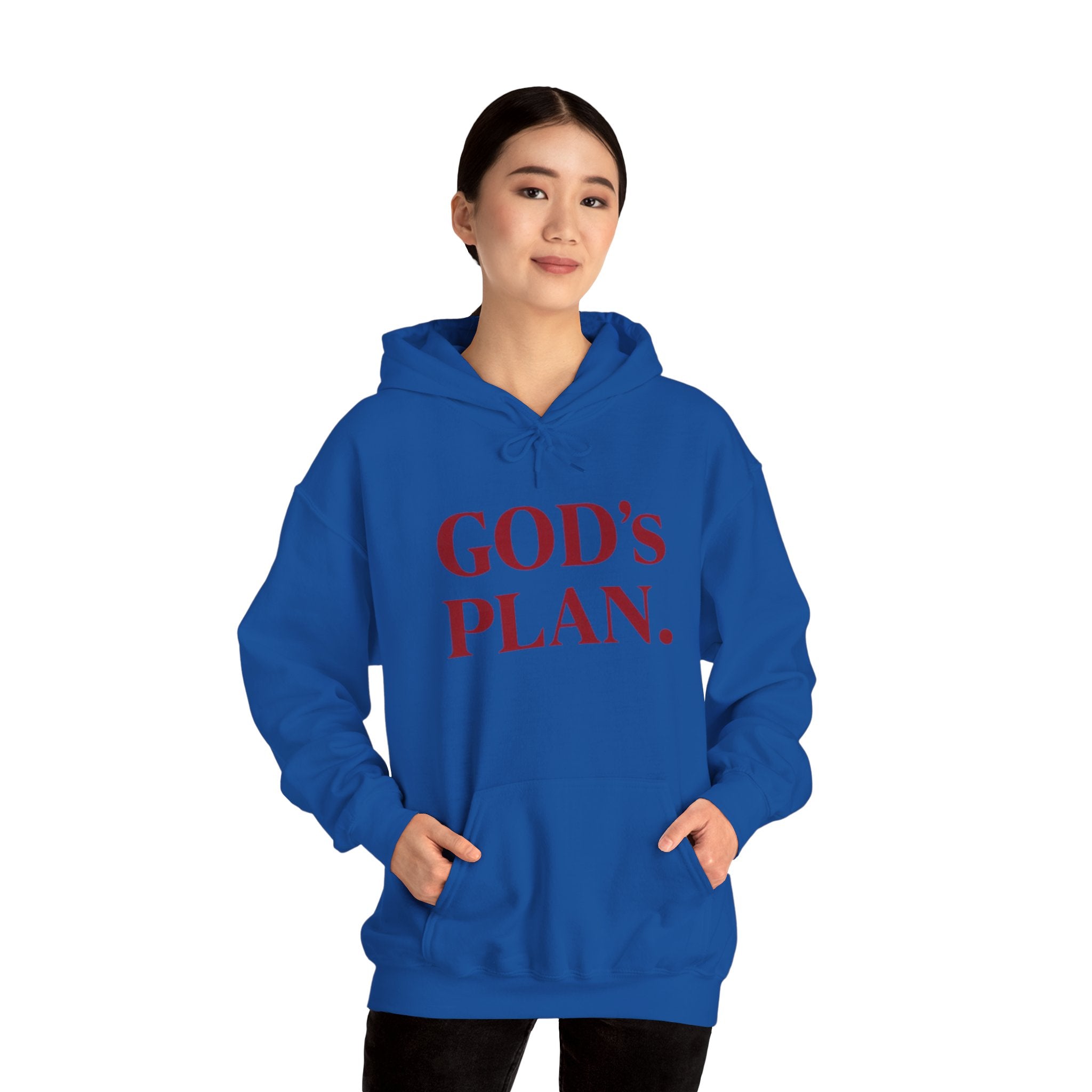 God's Plan Hoodie — Faith-Inspired White Pullover