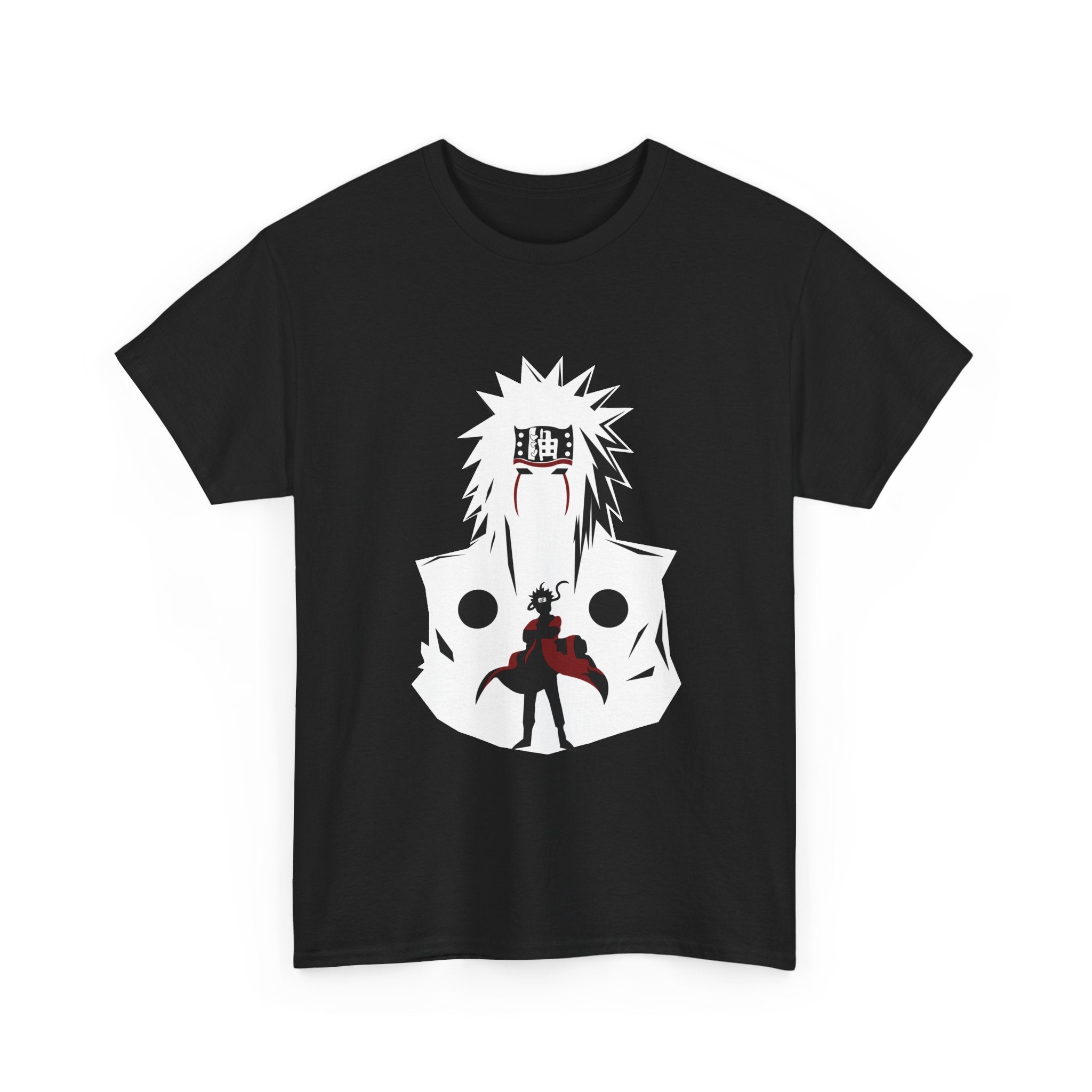 Anime Shadow Warrior T-Shirt — Silhouette Battle Graphic Tee