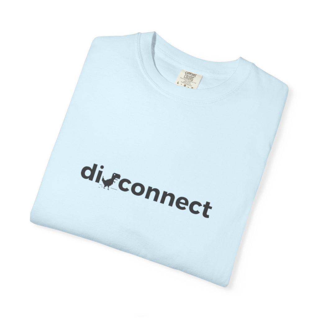 Disconnect Graphic T-Shirt — Minimalist Tech Logo Tee