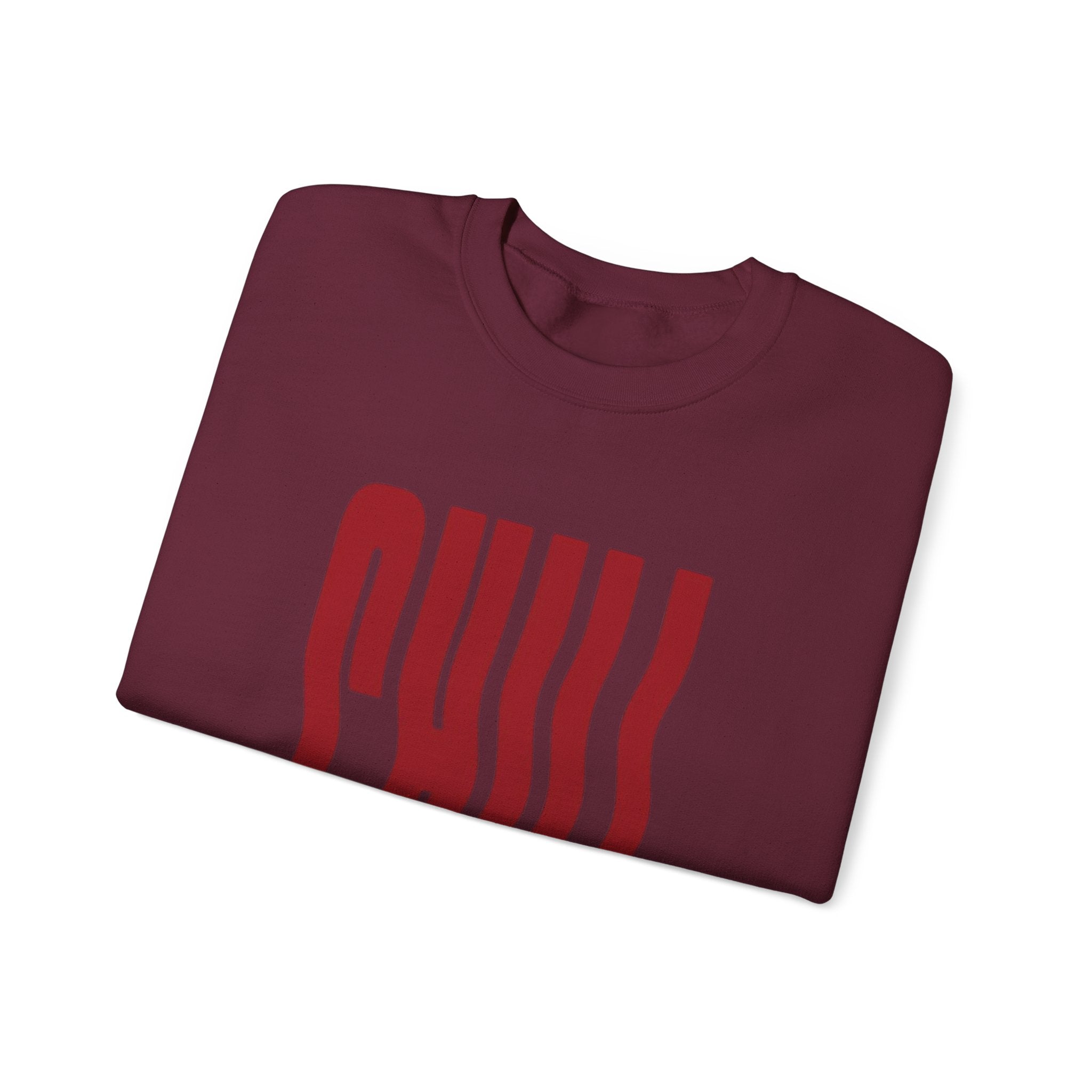 Chill Distorted Text Crewneck Sweatshirt