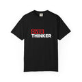 Overthinker Graphic T-Shirt — Bold Red & Black Text Tee