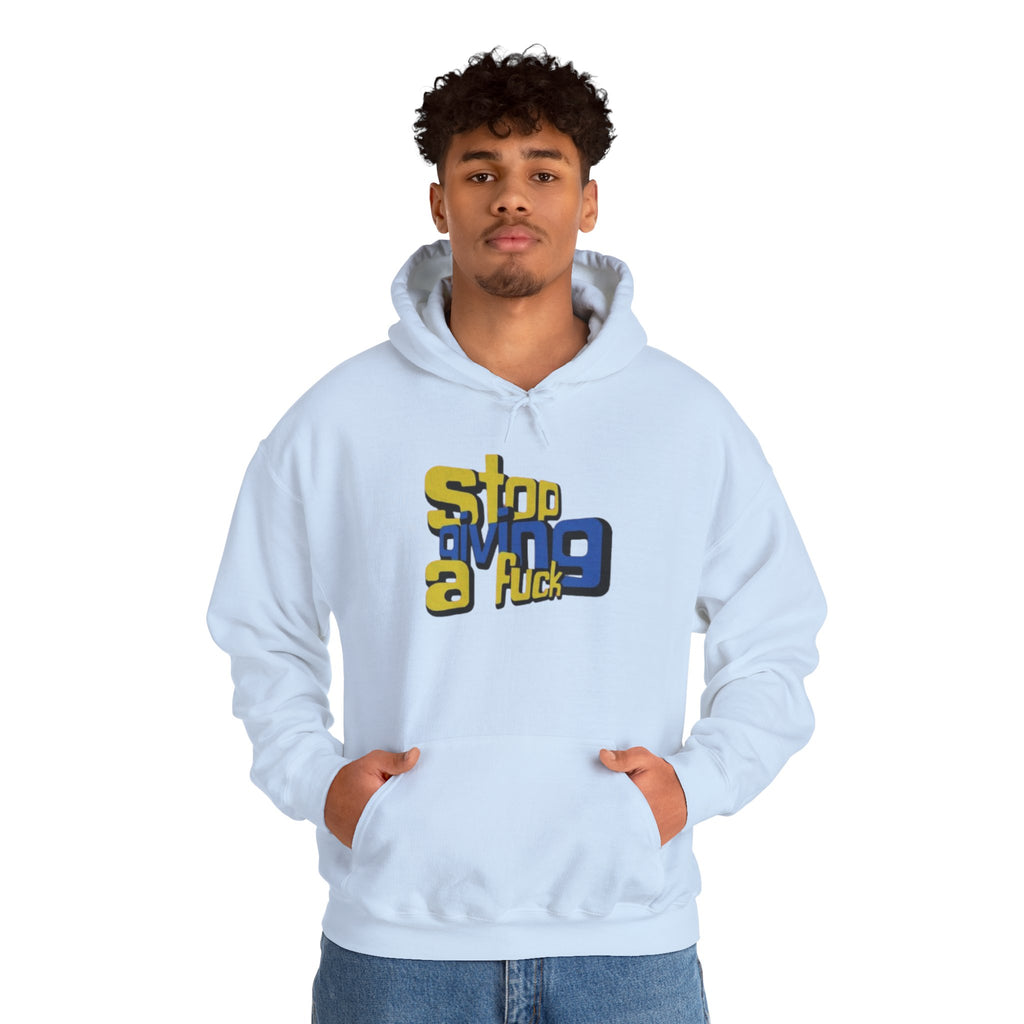 Hoodie — "Stop Giving a F*ck" Bold Retro Graphic Hoodie