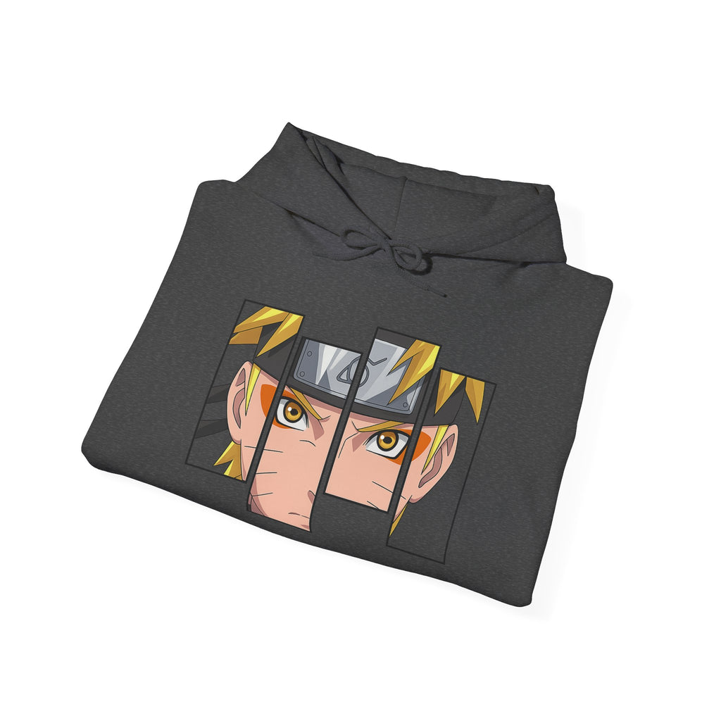 Anime Eyes Split-Panel Hoodie