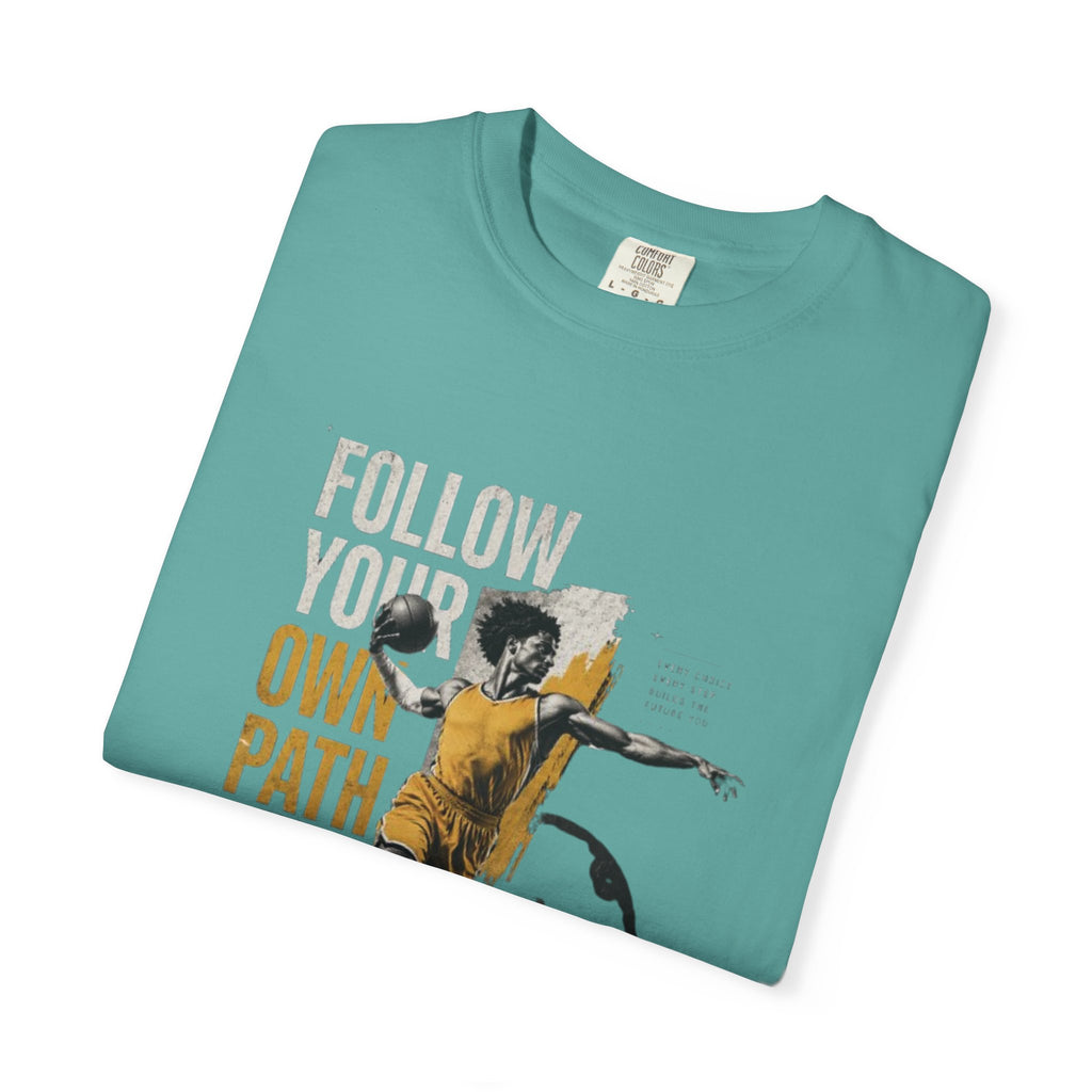 Follow Your Own Path T-Shirt — Inspirational Soccer Player Graphic Tee