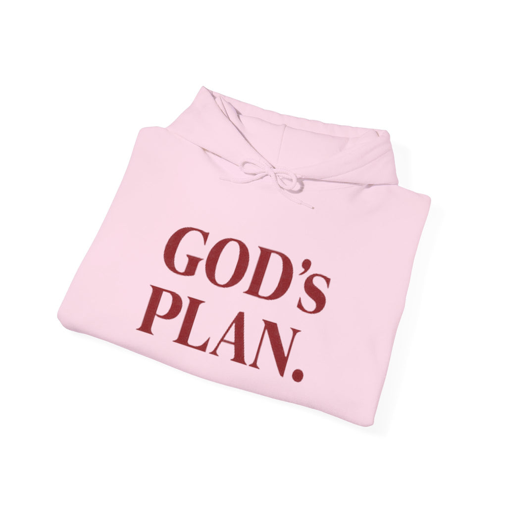 God's Plan Hoodie — Faith-Inspired White Pullover