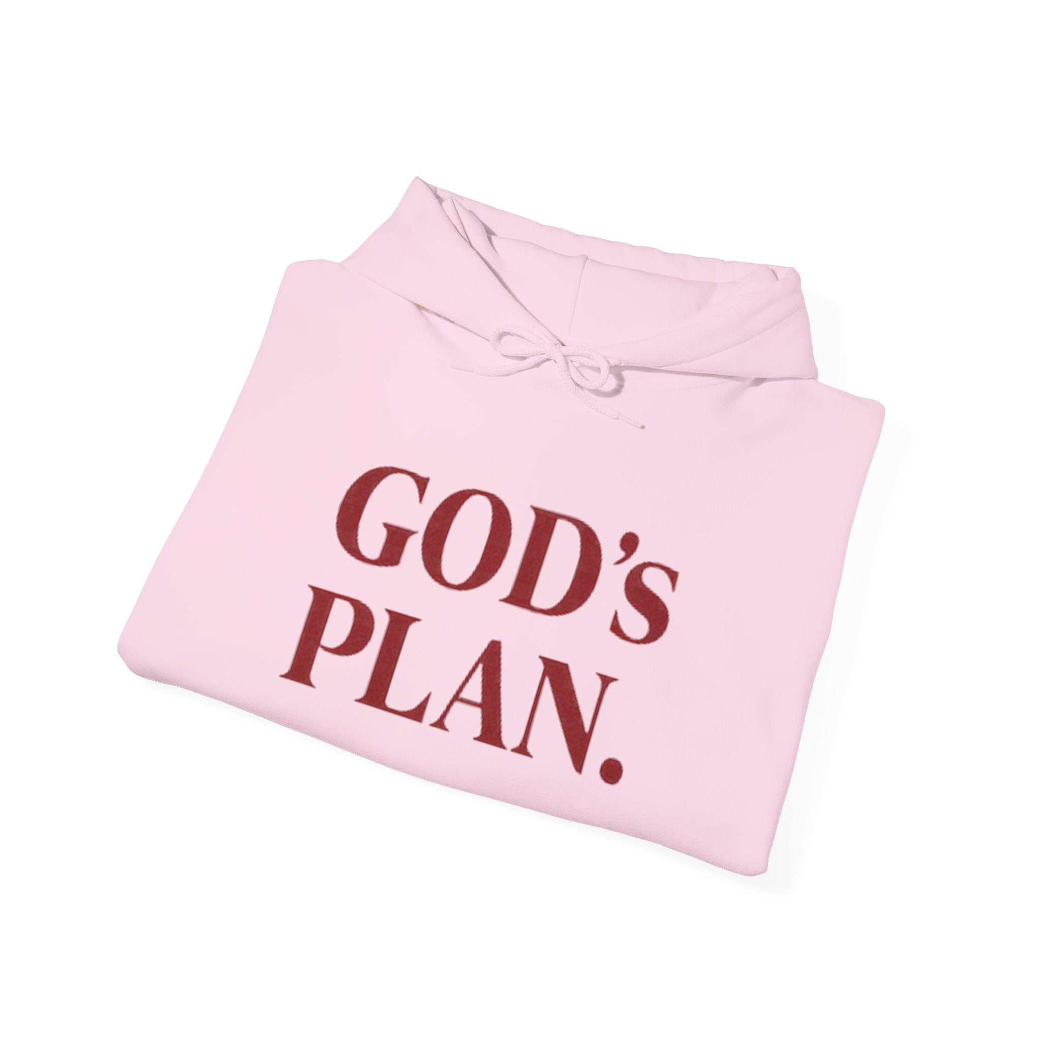 God's Plan Hoodie — Faith-Inspired White Pullover