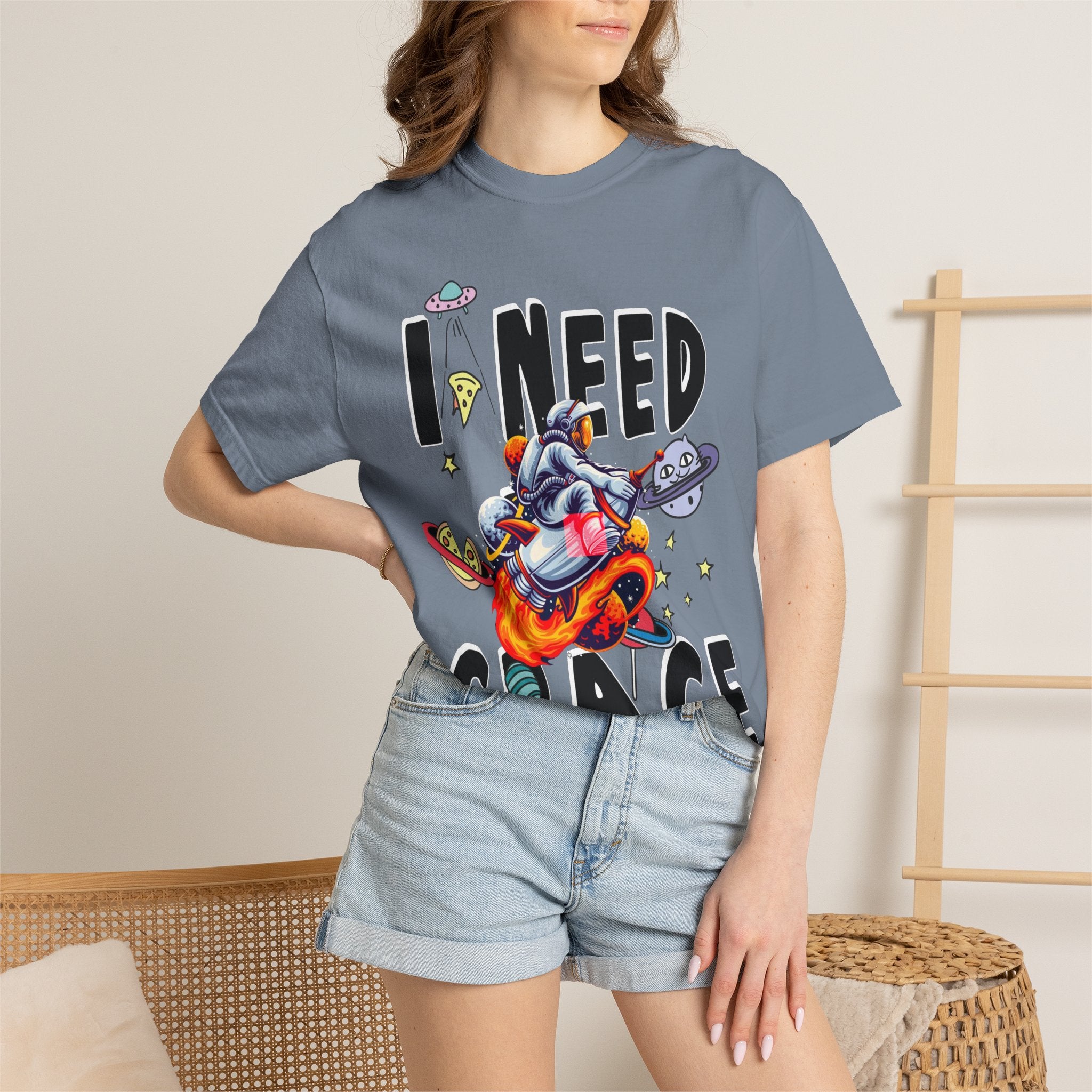 I Need Space T-Shirt — Funny Space Cartoon Astronaut Tee
