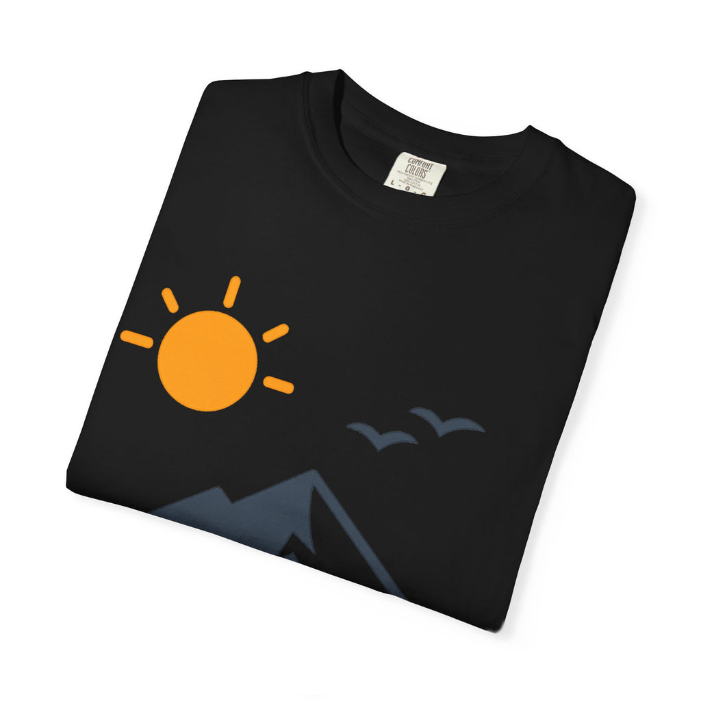 Mountain Sunrise T-Shirt — Scenic Outdoor Graphic Tee