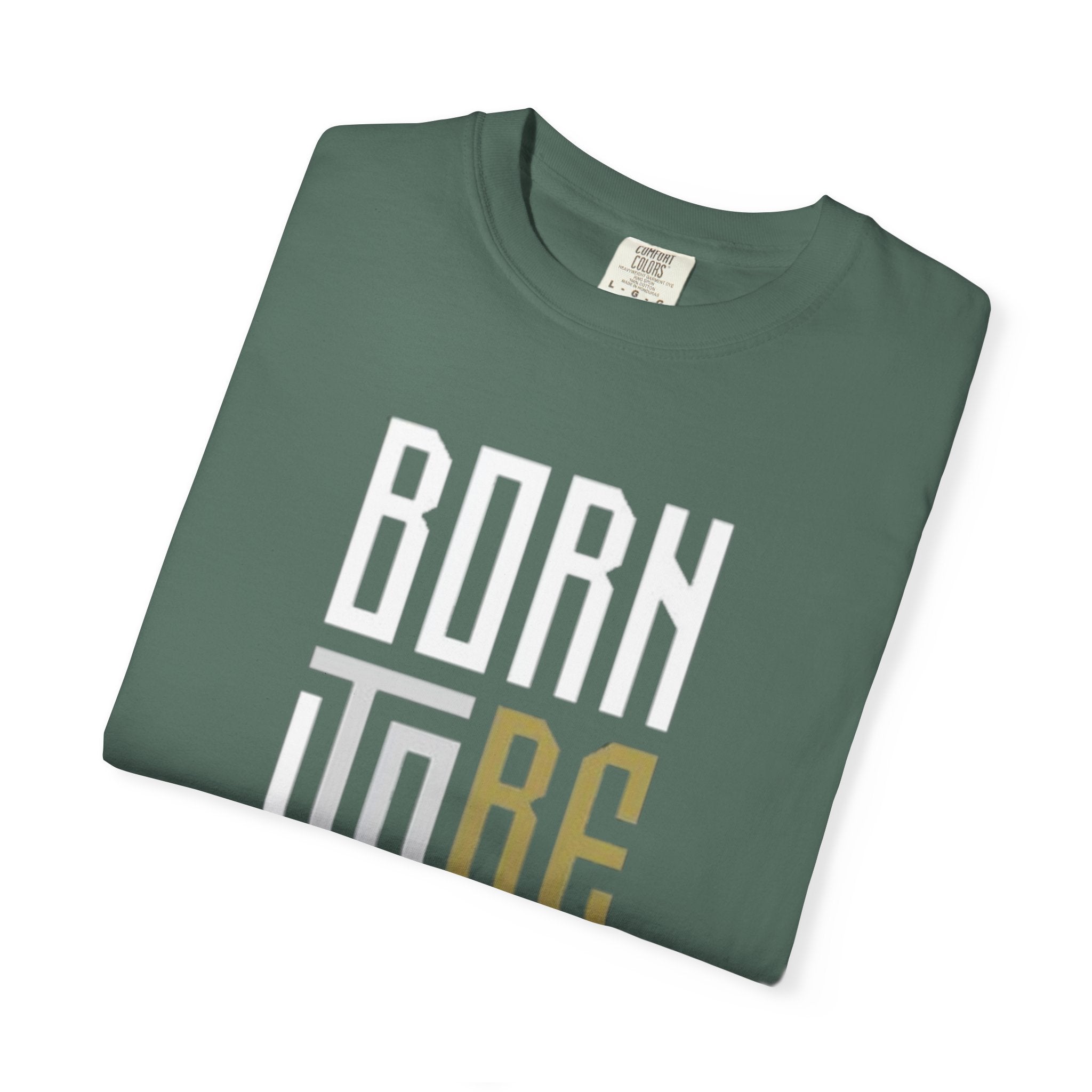 T-Shirt — "Born To Be Untile" Bold Vertical Typography Tee