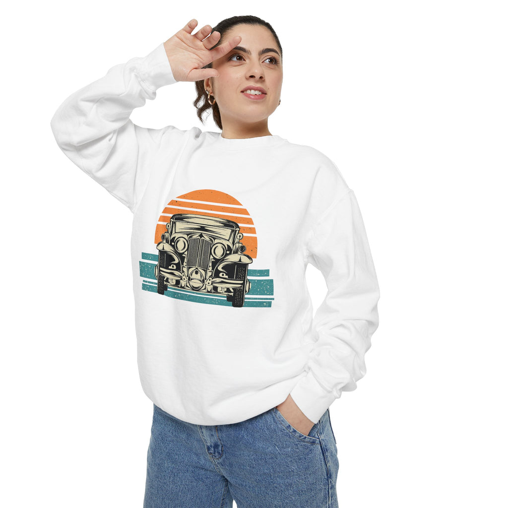 Vintage Car Sunset Sweatshirt