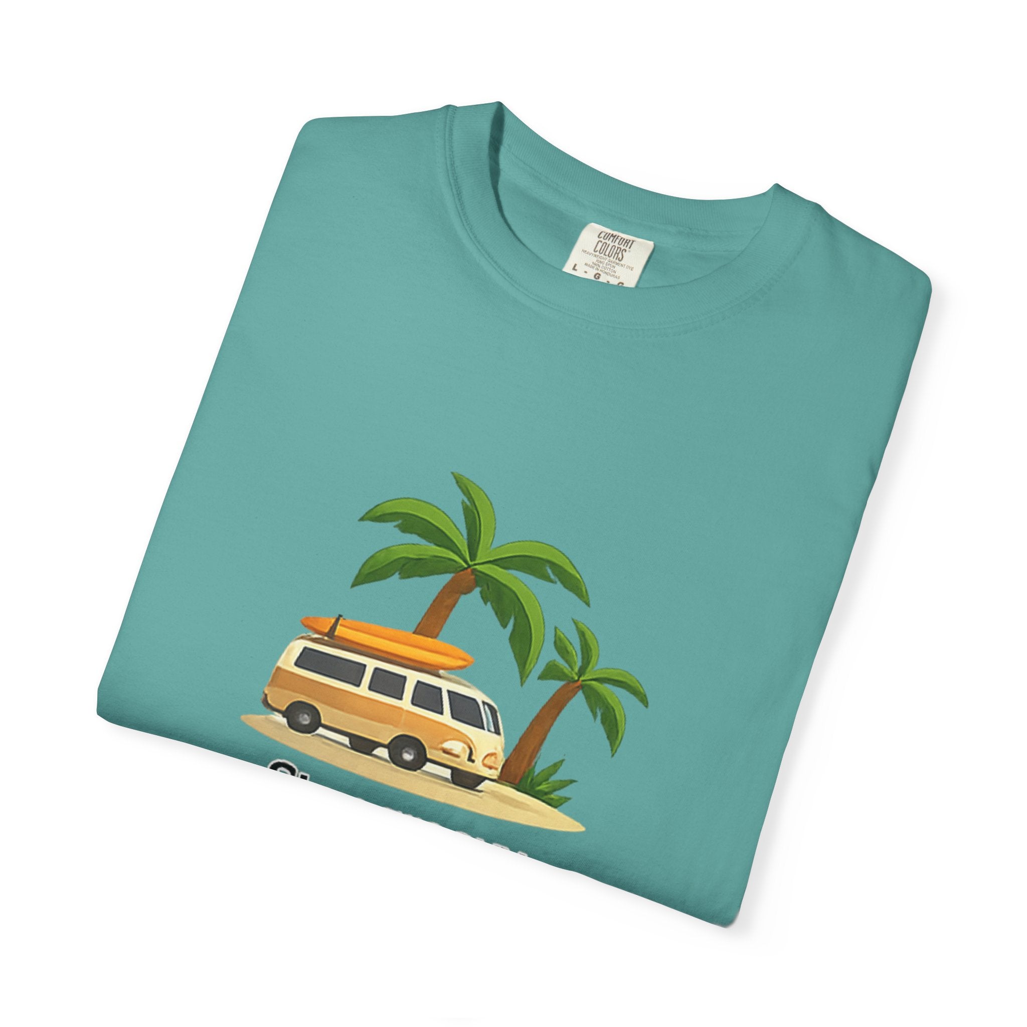 Vintage Surf Van T-Shirt – "Stay Groovy" Retro Beach Tee
