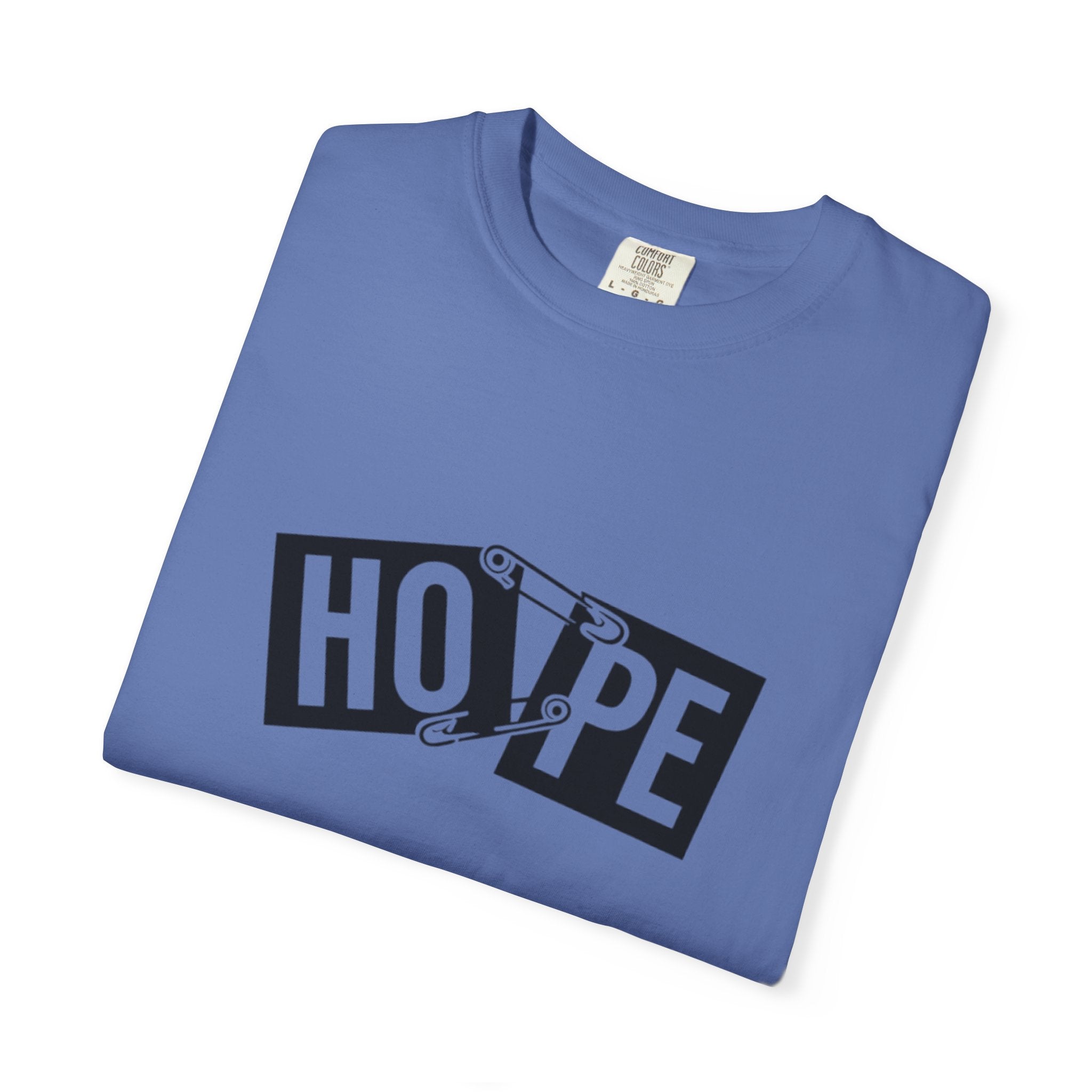 Hope Safety Pin T-Shirt — Graphic 'HOPE' Design