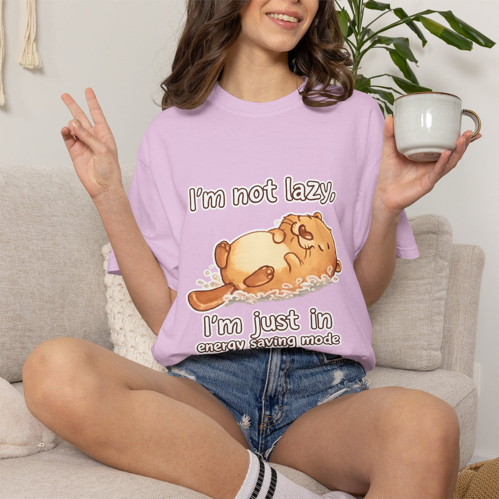Funny 'I'm Not Lazy, I'm in Energy Saving Mode' T-Shirt