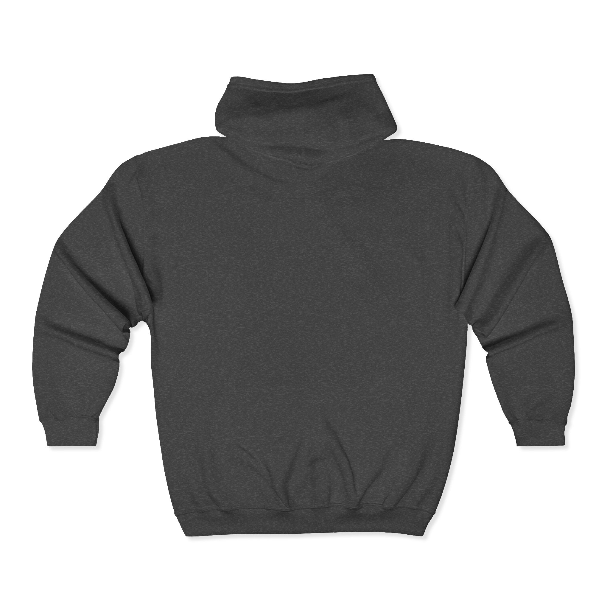 Dark Eyes Zip Hoodie — Halloween Black Cat Graphic Full-Zip Sweatshirt