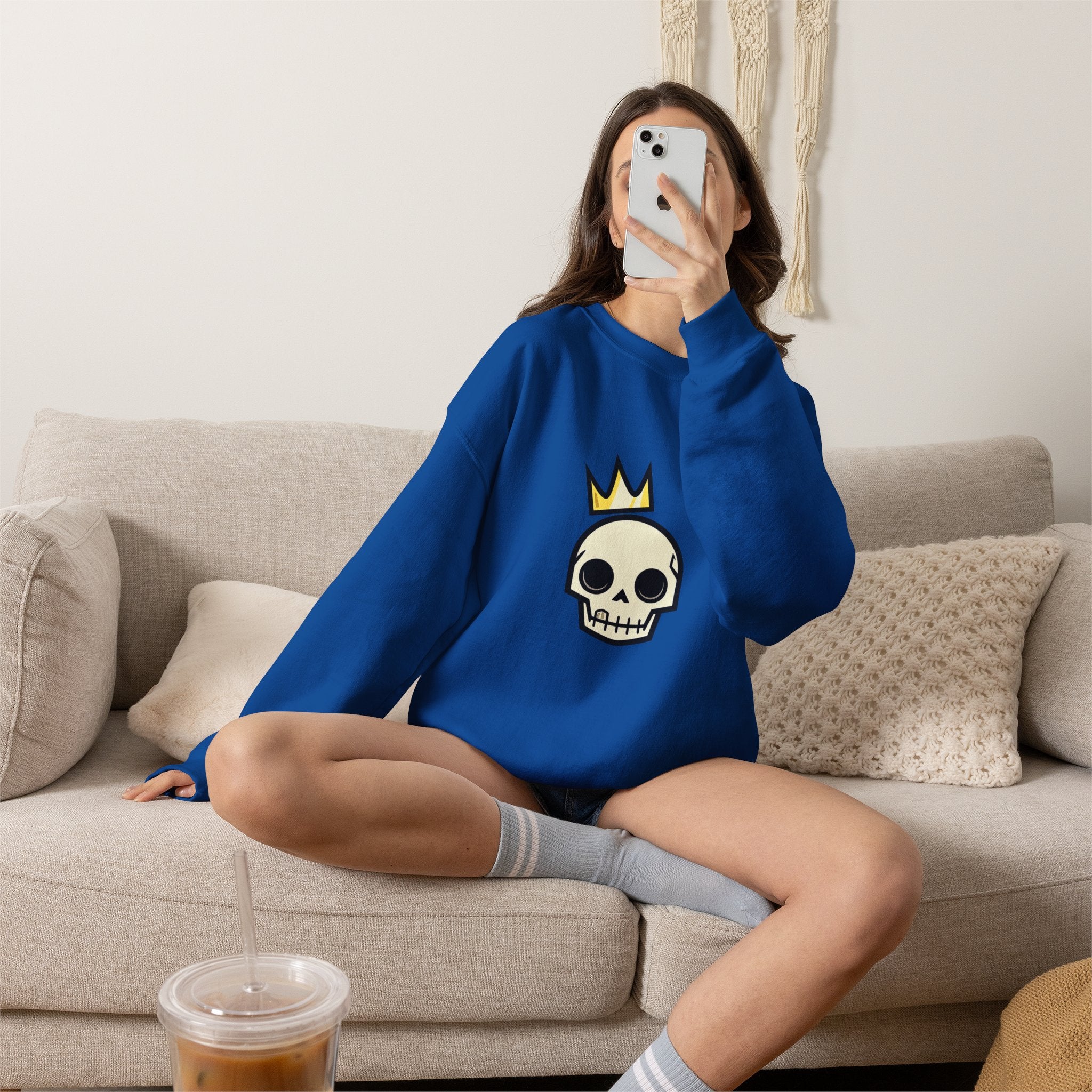 Crowned Skull Crewneck Sweatshirt