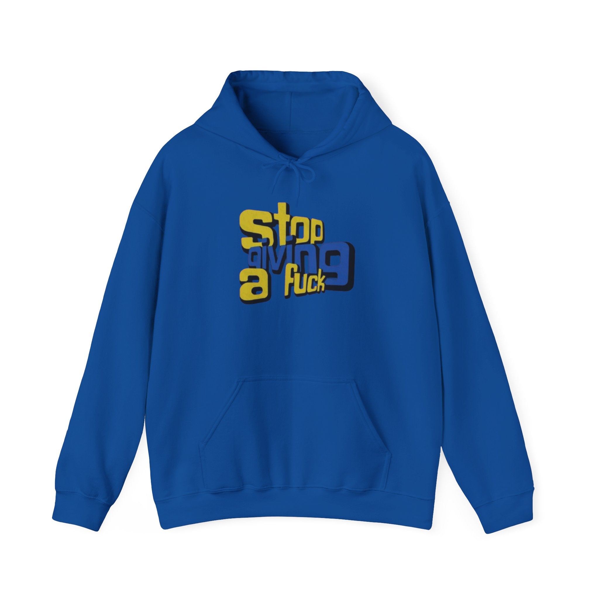 Hoodie — "Stop Giving a F*ck" Bold Retro Graphic Hoodie