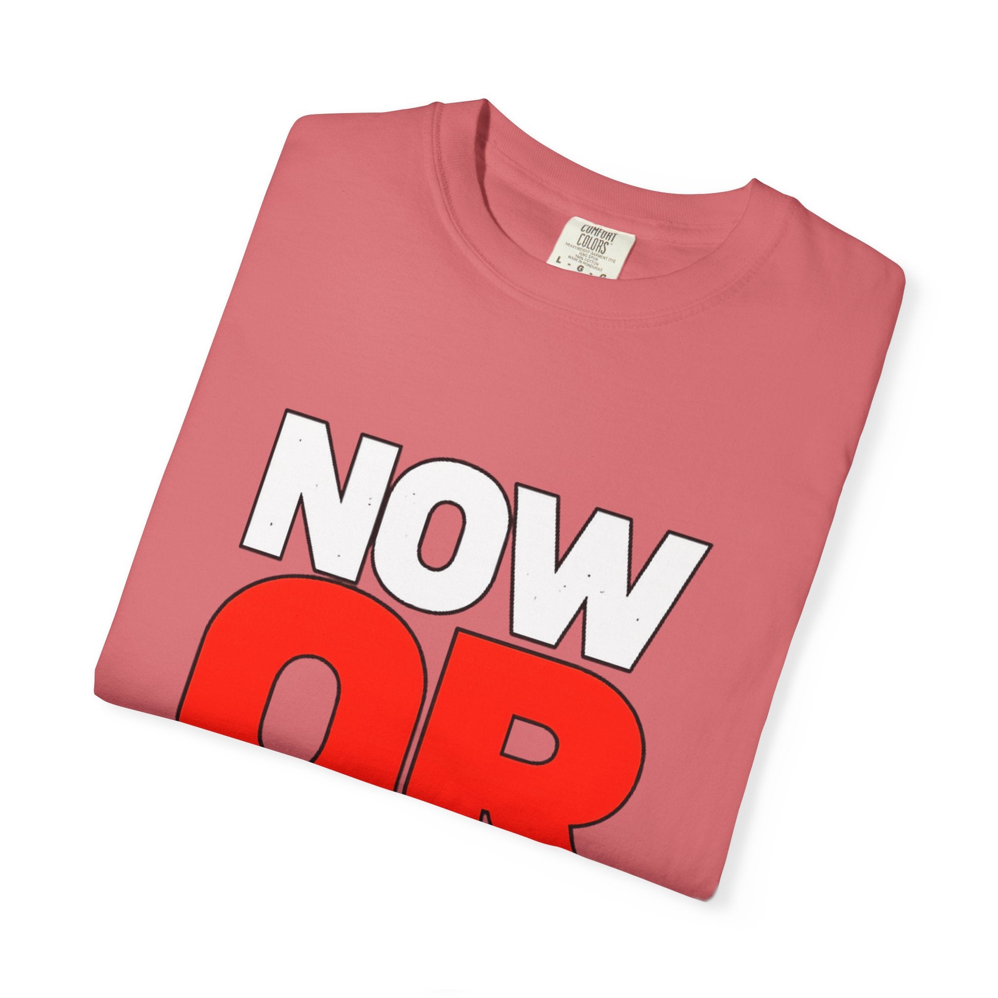Now Or Never T-Shirt — Motivational Graphic Tee