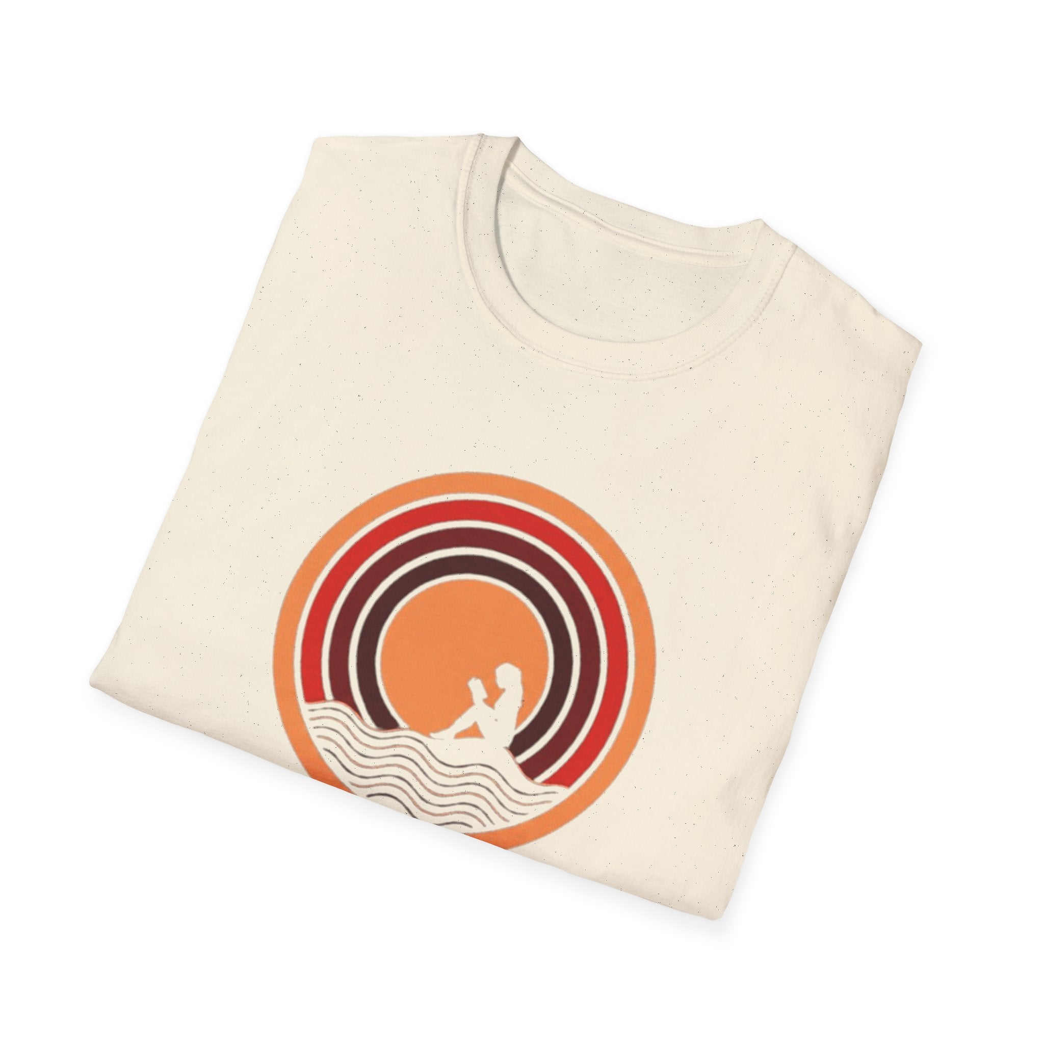 Sunset Surf T-Shirt — Retro Waves "Saltwater & Soul" Graphic Tee
