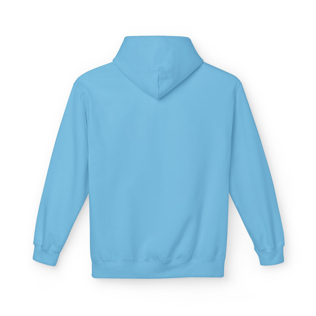 Never Typography Hoodie — Brown Casual Graphic Pullover