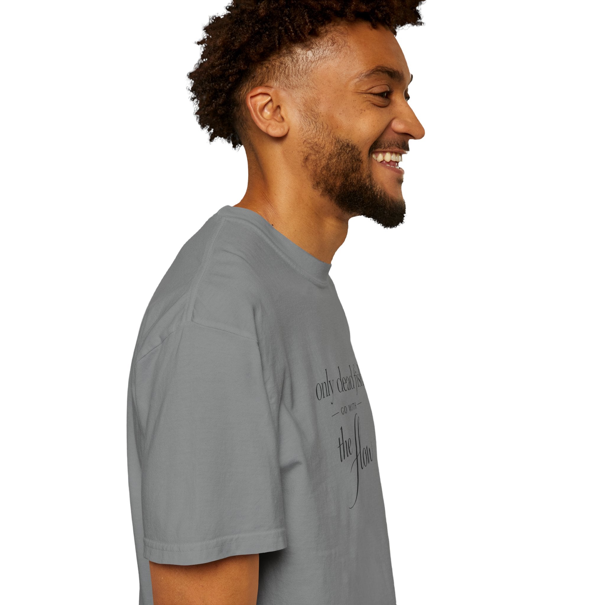'Only Dead Fish Go With the Flow' Graphic T-Shirt