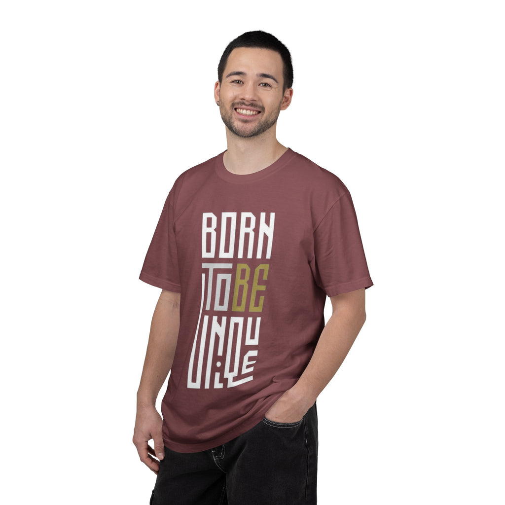 T-Shirt — "Born To Be Untile" Bold Vertical Typography Tee