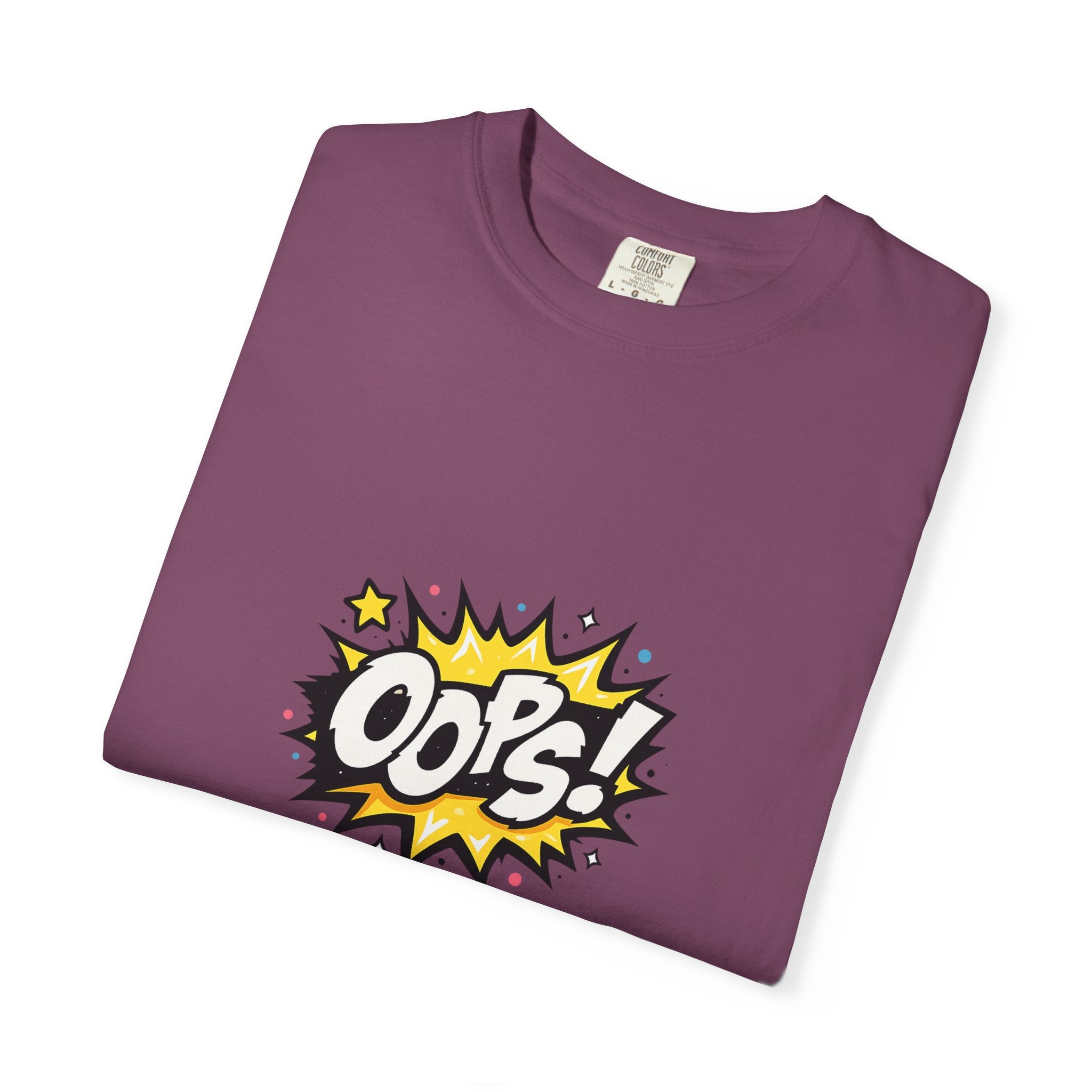 Oops! Comic Graphic T-Shirt — Retro Pop Art Tee