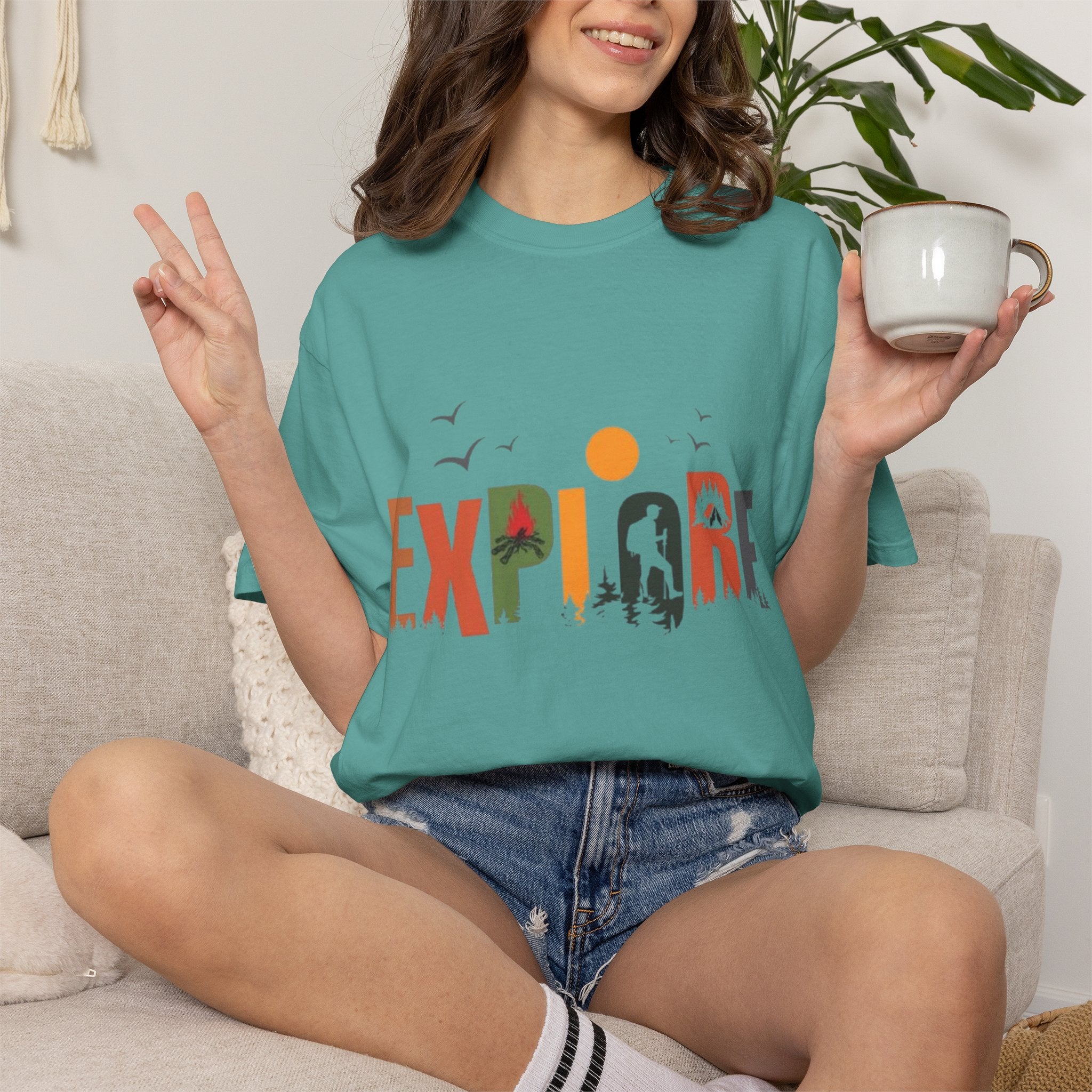 Explore Adventure T-Shirt — Outdoor Nature Graphic Tee