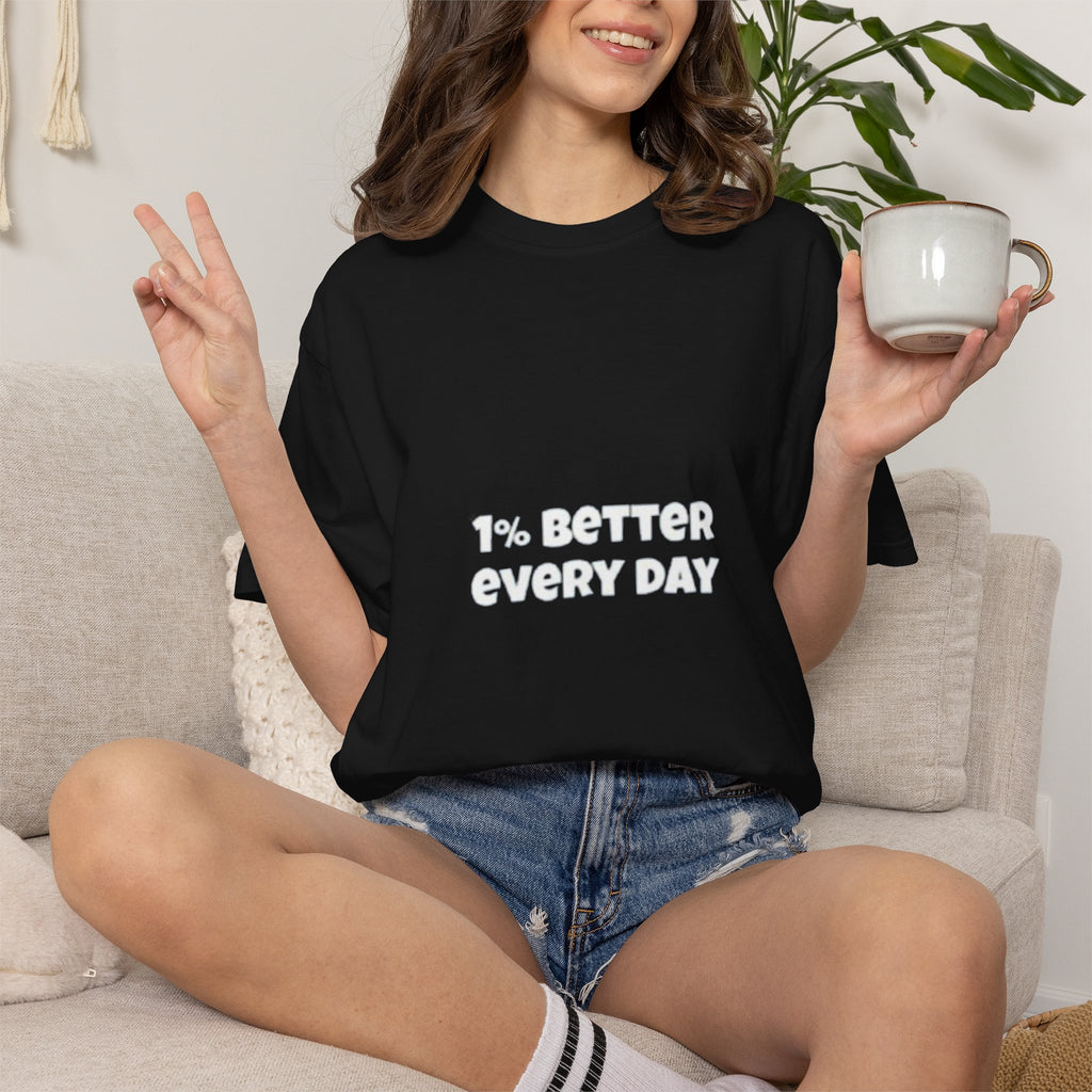 1% Better Every Day T-Shirt — Motivational Daily Progress Tee