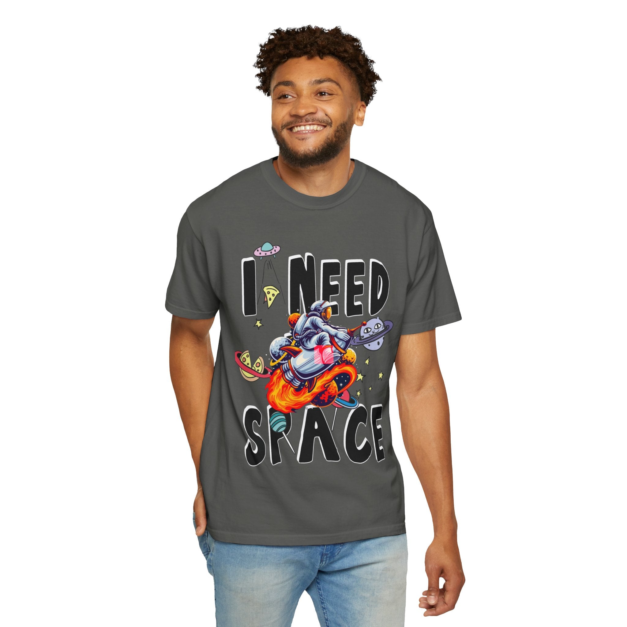 I Need Space T-Shirt — Funny Space Cartoon Astronaut Tee