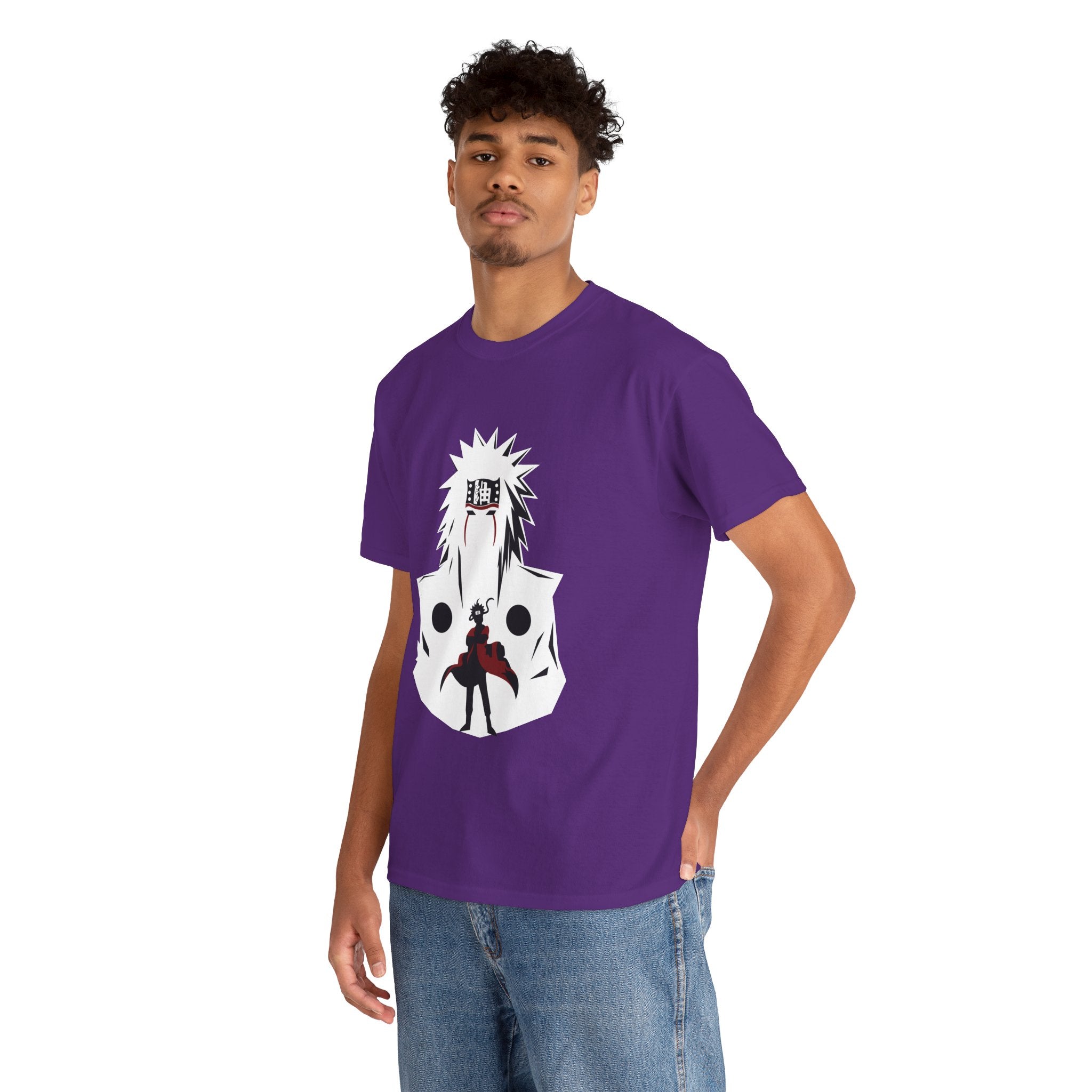 Anime Shadow Warrior T-Shirt — Silhouette Battle Graphic Tee