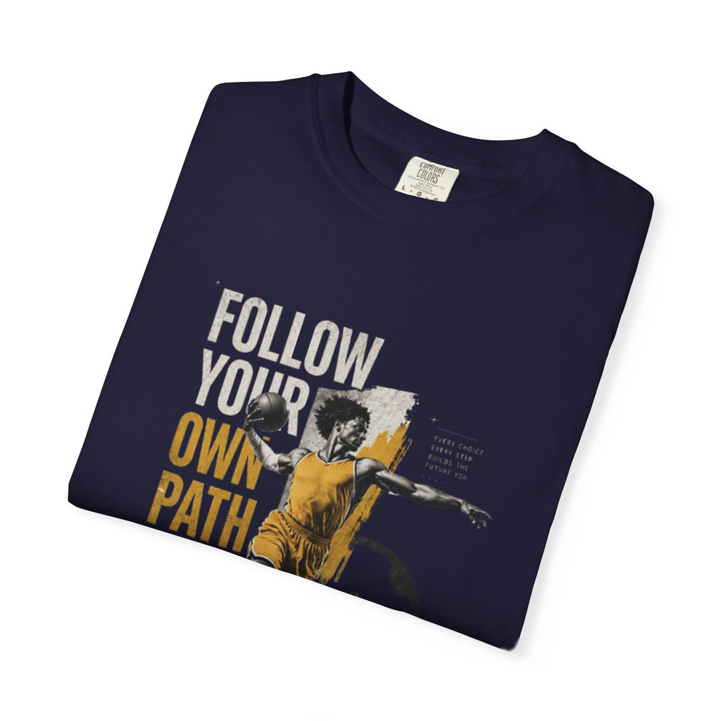Follow Your Own Path T-Shirt — Inspirational Soccer Player Graphic Tee