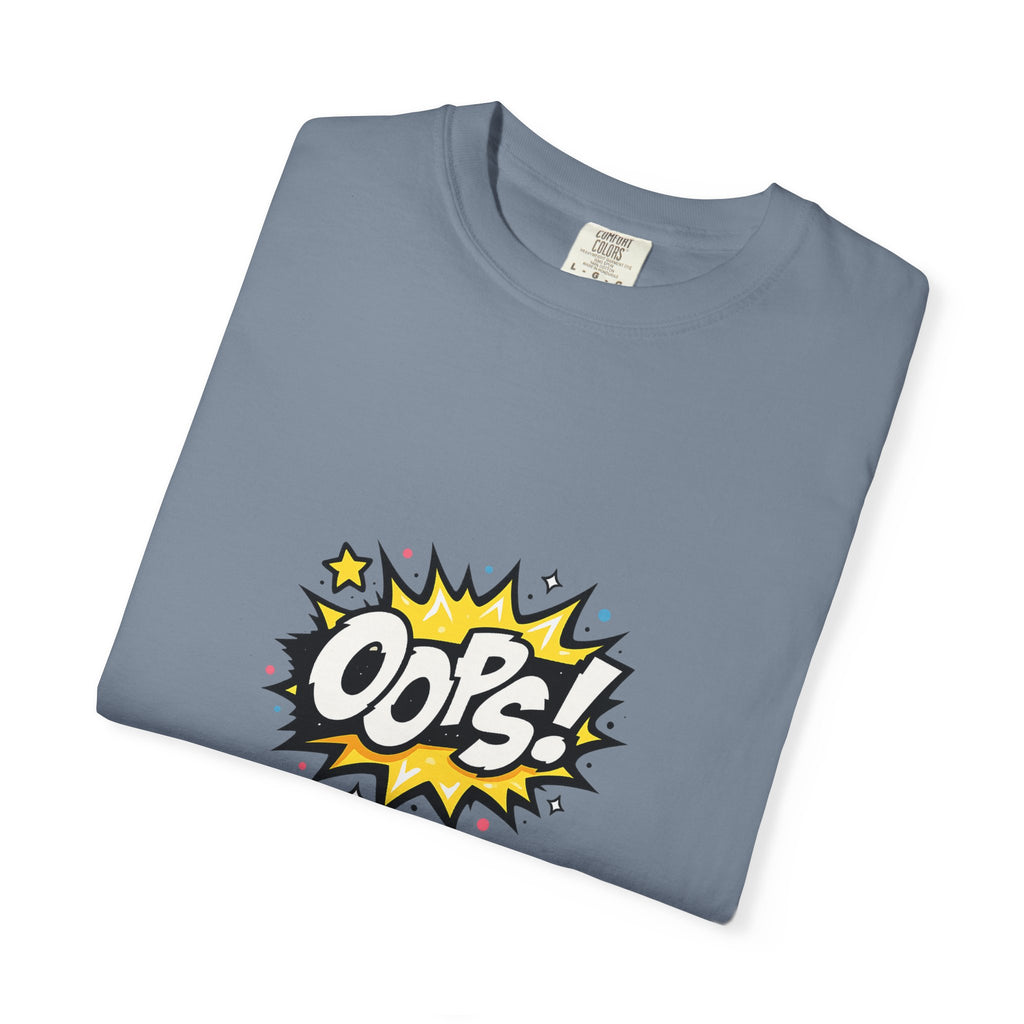 Oops! Comic Graphic T-Shirt — Retro Pop Art Tee