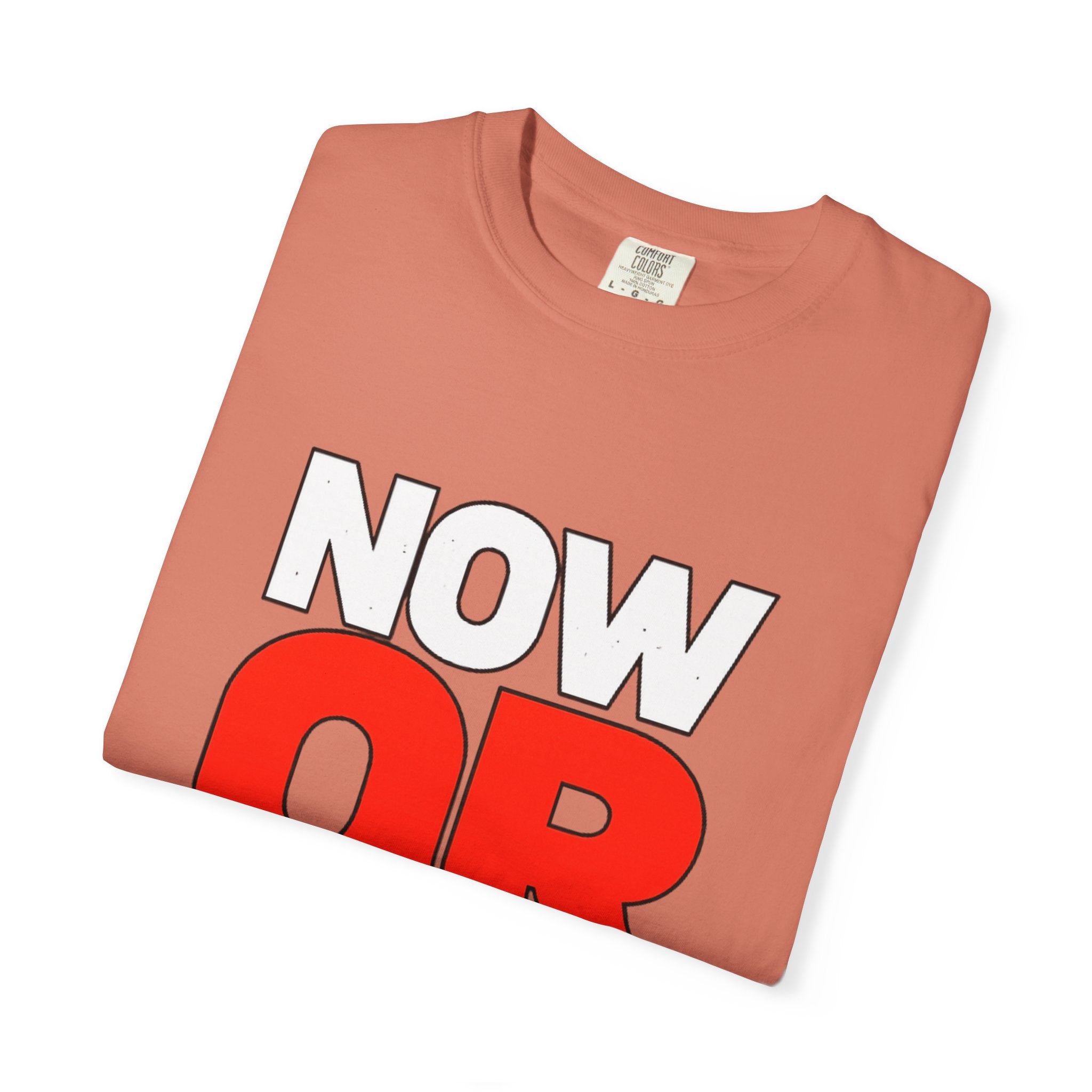 Now Or Never T-Shirt — Motivational Graphic Tee