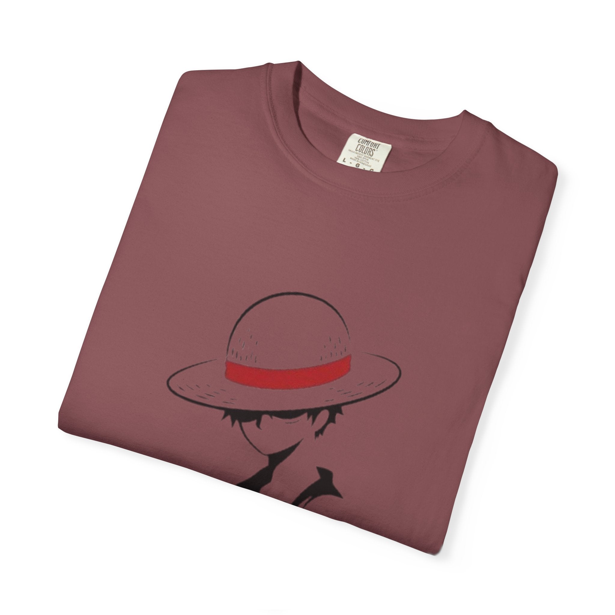 Minimal Straw Hat Silhouette T-Shirt